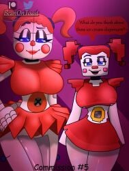 baby_(fnafsl) beanontoast big_breasts circus_baby circus_baby_(fnaf) circus_baby_(minecraft) fazbear_&_friends fazbear_&_friends_(zamination) five_nights_at_freddy's five_nights_at_freddy's:_sister_location minecraft red_dress red_hair robot_girl white_body