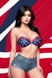 4th_of_july ai_generated american_flag celebrity kylie_jenner patriotic_clothing