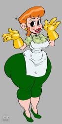 ass_focus big_breasts clothed dexter's_laboratory dexter's_mom female female_only goodbadartist huge_ass thunder_thighs