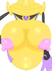 aegislash animate_inanimate anthro big_breasts breasts cyclops daikonryu gigantic_breasts hi_res looking_at_viewer pokémon_(species) pokemon pregnant tagme