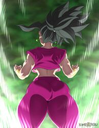 1girls ass aura back_view bare_shoulders base_form_kefla biceps big_ass big_breasts big_butt big_thighs black_hair breasts butt butt_focus clothed clothed_female clothes clothing digital_media_(artwork) digital_painting_(artwork) dragon_ball dragon_ball_(series) dragon_ball_super earrings female female_focus female_only female_solo fully_clothed fusion green_earrings hi_res hourglass_figure kameseru kefla muscles muscular muscular_female potara_earrings saiyan shiny shiny_body solo solo_female solo_focus spiky_hair thick thick_ass thick_hips thick_legs thick_thighs thigh_gap thighs tournament_of_power underboob universe_6/universe_7 watermark wide_hips wide_thighs