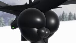 16:9 3d 3d_(artwork) animated ass balls big_balls big_butt black_body dark_body dark_skin digital_media_(artwork) dragon dreamworks feral forest genitals green_eyes hi_res high_framerate how_to_train_your_dragon looking_at_viewer looking_back male male_only membrane_(anatomy) membranous_wings night_fury no_sound plant presenting roblox scalie short_playtime snow solo solo_focus solo_male source_request tagme tail toothless tree video western_dragon widescreen willie_piv wings