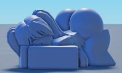 1girls 3d 3d_(artwork) all_fours ass barefoot big_ass brunetterr34 closed_eyes completely_nude completely_nude_female dummy_(roblox) female female_only full_body long_hair naked naked_female nude nude_female open_mouth roblox robloxian solo solo_female top-down_bottom-up