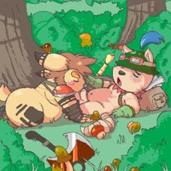 blush cute erection fellatio furry fuzzy gay goggles hat league_of_legends licking male mushrooms nintendo no_humans nude oral oral_sex penis pokemon pokemon_(species) raichu riot_games sex teemo tongue