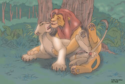 disney feline feral king lion lioness lynx_girl_(artist) nala orka penis pussy royalty sex simba testicles the_lion_king