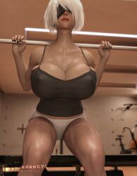 yorha 2b from nier by bradengts
