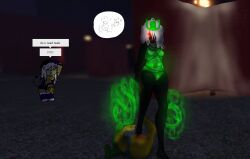 1boy 1x1x1x1 1x1x1x1_(forsaken) 2girls 3d_background background_character bp breasts chibi crown curvy female femdom foot_focus foot_on_face foot_on_head forsaken_(roblox) glowing_body glowing_eyes green_body hacker langostariendo male messy_hair noob noob_(forsaken) noob_(roblox) oc on_back pelvis red_eyes request ribs roblox roblox_background roblox_game robloxian see-through smirking standing_over sword visible_skeleton white_hair white_hair_female