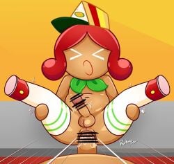 anal anal_sex cookie_run cookie_run_ovenbreak futa/male futa_penetrated futanari red_hair rotoko sandwich_cookie unseen_male_face