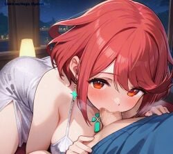 1boy aegis_elysium ai-generated ai_generated blush breasts brown_hair city cityscape cleavage core_crystal cowgirl_position deepthroat earrings fellatio female gem hair_ornament headpiece huge_breasts indoors jewelry large_breasts male medium_hair navel night nintendo oral party_dress penis pov pyra_(xenoblade) red_eyes red_hair rex_(xenoblade) short_hair sitting solo_focus swept_bangs swimsuit tiara water watermark xenoblade_chronicles_(series) xenoblade_chronicles_2