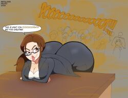 1girls 2025 2025s arms_crossed arms_crossed_under_breasts ass_bigger_than_breasts ass_bigger_than_head bent_over bent_over_table bottom_heavy bottom_heavy_female brown_eyes brown_hair brunette_hair bubble_ass bubble_butt characters_in_the_background cleavage color comission curvaceous curvaceous_figure curvy_body curvy_female curvy_figure curvy_hips curvy_thighs digital_drawing_(artwork) digital_media_(artwork) fair-skinned_female fart fart_cloud fart_everywhere fart_fetish farting farting_on_another fully_clothed glasses glasses_on_face gray_background grey_background hourglass_figure hourglass_figured_female huge_ass huge_butt indoors jpg mature_female no_background oc onomatopoeia original_character pooting powerful_fart pun punishment red_lips red_lipstick repulsiveproto round_ass round_butt simple_background smile smiling smug smug_expression smug_eyes smug_face smug_grin speech_bubble student students teacher teacher/student teacher_and_student teacher_and_students teacher_clothing teacher_outfit text text_bubble twitter_link voluptuous voluptuous_female