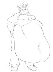 artist_request belly belly_fat belly_fetish belly_focus belly_overhang big_belly deep_navel disproportional elizabeth_thompson exposed_fat_belly fat fat_belly fat_female fat_fetish fat_thighs female female_focus female_only flabby_arms flabby_belly hyper_belly morbidly_obese_female obese overweight_female soul_eater ssbbw ussbbw weight_gain