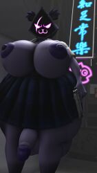 3d breasts futanari intersex nilfkana raven_team_leader skirt