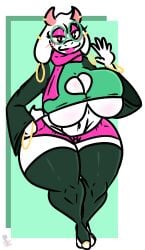 1girls 2d anthro anthro_female anthro_only big_breasts breasts caprine cleavage deltarune female female_only furry furry_female furry_only glasses huge_breasts humanoid humanoid_female humanoid_only kingretrokirby mammal mammal_humanoid mtf_transformation ralsei rule_63 solo tagme thick_thighs undertale_(series) wide_hips