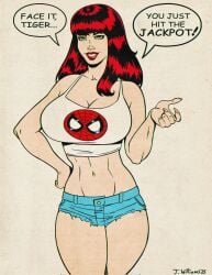 mary jane watson from marvel by jaywilliamzart