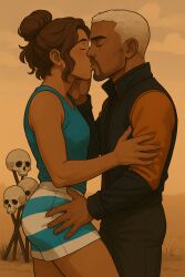 ai ai_generated boys_love dbd dead_by_daylight gabriel_soma kissing renato_lyra