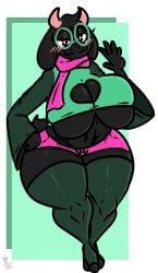 1girls 2d anthro anthro_female anthro_only big_breasts breasts caprine cleavage deltarune female female_only furry furry_female furry_only glasses huge_breasts humanoid humanoid_female humanoid_only kingretrokirby mammal mammal_humanoid mtf_transformation ralsei rule_63 solo tagme thick_thighs undertale_(series) wide_hips
