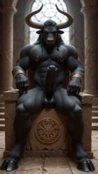1anthro 1boy 1male 1man 1monster abs ai_generated anthro anthro_focus anthro_male balls ballsack bara bara_tiddies bara_tits barazoku big_balls big_chest big_cock big_dick big_muscles big_pecs big_penis big_testicles black_fur boner bovine bull bull_horns bull_humanoid cock daddy dick equine_penis erect_nipples erect_penis erection fat_balls fat_cock flared_penis focus horns horse horse_penis horsecock huge_balls huge_cock huge_dick huge_penis huge_testicles hyper male male_anthro male_chest male_focus male_nipples male_only male_solo massive_penis master medial_ring minotaur minotaur_male monster_cock musclegut muscles muscular muscular_anthro muscular_male nipple_piercing nipples penis piercings scars scrotum seated testicles throne throne_room vein veins veins_on_dick veiny_arms veiny_balls veiny_cock veiny_muscles veiny_penis veiny_testicles