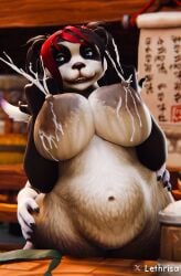 3d 3d_(artwork) apron areolae ass big_areola big_ass big_belly big_breasts blender blender_(software) blue_eyes bordo breasts dripping dripping_milk fat_pussy female female_only furry genitalia interior lactation large_breasts lethrisa milf milk_squirt milking milking_breasts panda pandaren pandaren_female preggo pregnant pregnant_female pussy solo thighs voluptuous vulpera warcraft world_of_warcraft xinya