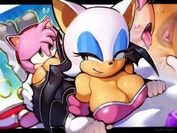 2girls amy_rose anal anilingus anthro anthro_on_anthro anus ass bat big_ass big_breasts big_butt bodily_fluids breasts busty cleavage clothed clothing digital_media_(artwork) duo eating_ass eulipotyphlan eyelashes eyeshadow female female/female female_only female_rimmed female_rimming female_rimming_female femdom fluffydango footwear fur genitals gloves hair half-closed_eyes handwear hedgehog hi_res lesbian lezdom lipstick lipstick_marks lipstick_on_anus lipstick_on_ass lipstick_smear looking_back makeup mammal membrane_(anatomy) membranous_wings mole mole_on_anus mole_on_ass narrowed_eyes open_mouth oral pink_body rimming rimming_female rouge_the_bat saliva saliva_on_anus saliva_on_tongue saliva_string sega sex shoes smile sonic_(series) sonic_the_hedgehog_(series) tagme tail teeth tongue tongue_out torn_clothing wings yuri