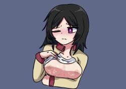 1girls breasts cum cum_on_breasts disappointed exposed_breasts female female_only heterochromia hope_(xenoblade) hope_alanzi jessn_sfw nintendo nipples nude nude_female one_eye_closed sad sad_expression sad_face tagme xenoblade_(series) xenoblade_chronicles_x