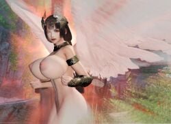 1girls 3d angel angel_wings areola areolae big_areola big_areolae big_breasts big_nipples bimbo breasts brown_hair female game_mod gigantic_areola gigantic_areolae gigantic_breasts huge_areola huge_areolae huge_breasts huge_nipples ii_naotora ii_naotora_(sengoku_musou) large_areolae large_breasts large_nipples massive_breasts mod musou_orochi naked naotora_ii nipples nude nude_mod outdoors outside public public_indecency public_nudity samurai_warriors sengoku_musou warriors_orochi wings