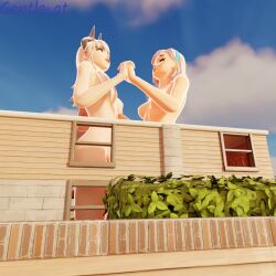 2girls fortnite fortnite:_battle_royale gentlecat giantess lesbian_sex lexa_(fortnite) princess_lexa_(fortnite) selfcest yuri