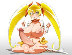 1futa areola balls blonde_hair blush breasts busty censored cleavage clothing cure_sunshine earrings erect_nipples erection futa_only futanari hair hair_ribbon heartcatch_precure! heartcatch_pretty_cure! high_heel_boots high_heels huge_cock hyper_balls hyper_breasts hyper_penis hyper_testicles intersex jewelry large_breasts long_nipples magical_girl myoudouin_itsuki nipples obui open_mouth penis precure pretty_cure simple_background sitting solo source_request stick_nipples testicles tied_hair twintails voluptuous yellow_eyes