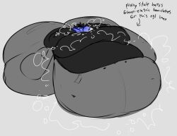 androgynous blob breath chubby fat fully_clothed heavy_breathing huge_ass huge_belly huge_breasts huge_thighs immobile inflation lenny_(yaizl_art) morbidly_obese obese stomach_noises tagme weight_gain yaizl_art