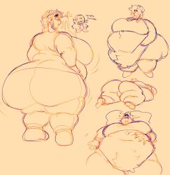 ambiguous_gender androgynous chubby fat huge_ass huge_belly huge_breasts laying_down laying_on_back laying_on_stomach lenny_(yaizl_art) morbidly_obese obese presenting_hindquarters tagme weight_gain yaizl_art