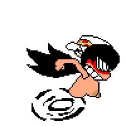 animated animated boobs_out female_only half_naked peppina_and_the_magical_tower_of_pizza peppina_ramen_(ketartdragon) pizza_tower sprite_art sprite_edit