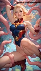 ai_generated bondage captain_marvel carol_danvers electroworld female marvel nude penetration perfect_body pussy pussy_juice rape tentacle tentacle_in_pussy tentacle_on_female vaginal_penetration