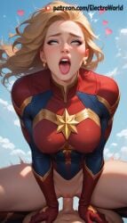 ahe_gao ai_generated captain_marvel carol_danvers electroworld marvel moaning nude