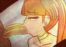 animated bbc blowjob kuroki-hollow orange_hair tagme video video