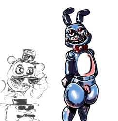 anthro big_ass femboy five_nights_at_freddy's five_nights_at_freddy's_2 funnycultist funnycultist_(artist) furry gay male male_only penis robot small_penis toy_bonnie toy_bonnie_(fnaf)