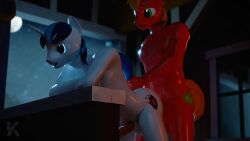 16:9 3d_(artwork) 3d_animation anal anal_sex animated anthro anthro_on_anthro anthro_penetrated anthro_penetrating anthro_penetrating_anthro balls bent_over big_macintosh_(mlp) biped blue_hair digital_media_(artwork) duo equid equine friendship_is_magic from_behind_position gay genitals hair hasbro horn kinkivas male male/male male_penetrated male_penetrating male_penetrating_male mammal my_little_pony mythological_creature mythological_equine mythology no_sound nude penetration penile penile_penetration penis penis_in_ass pupils red_body sex shining_armor_(mlp) short_playtime tagme thick_thighs unicorn video widescreen