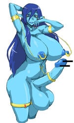 1futa arms balls big_breasts blue blue_eyes blue_hair blue_mouth blue_skin breasts censored dickgirl full-package_futanari futa_only futanari huge_balls huge_cock humanoid humanoid_penis hyper hyper_balls hyper_breasts hyper_penis intersex legs magi:_the_labyrinth_of_magic nikujuu_uc nipple_piercing nipples paimon penis red_nails standing