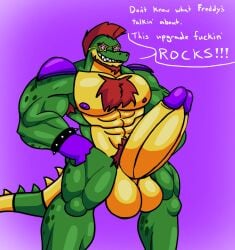 1boy 1male 2024 abs anthro anthro_focus anthro_only anthro_solo beard chest chest_hair crocodile crocodilian crocodylid digital_drawing_(artwork) digital_media_(artwork) erect_penis erection five_nights_at_freddy's five_nights_at_freddy's:_security_breach glans glasses hair hairy_chest huge_balls huge_cock humanoid_genitalia humanoid_penis male male_anthro male_focus male_only mohawk mohawk_(hairstyle) montgomery_gator_(fnaf) muscles muscular muscular_anthro muscular_male nipples pecs pectorals penile penis penis_out scottgames shoulder_pads smile smiley_face smiling solo solo_anthro solo_focus solo_in_panel solo_male star_glasses steel_wool_studios woofyslush