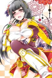 1girls big_breasts black_hair breasts female gigantic_breasts huge_breasts ii_naotora ii_naotora_(sengoku_musou) large_breasts looking_at_viewer naotora_ii samurai_warriors sengoku_musou tagme