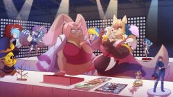 big_breasts breasts cleavage female furry goblin0verlord lopunny obese pokémon_(species) pokemon pokemon_(species) tagme thick_thighs wide_hips