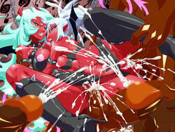 bisexual boots breasts bukkake censored chains cum cum_explosion cum_inside demon_girl ejaculation female ghost_(psg) green_hair horns kneesocks_daemon lolita_channel long_hair mosaic_censoring multiple_girls nipples panty_&_stocking_with_garterbelt penis pointy_ears pussy scanty_daemon sex siblings sideboob sisters stomach_bulge straight thighhighs vaginal_penetration very_long_hair white_hair yellow_eyes