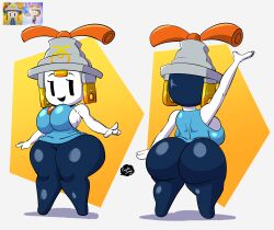 1girl 1girls ass big_ass big_breasts breasts carlos_jurado_cartoons clothed clothing connie_(mario) fat_ass female female_only humanoid mario_(series) mario_and_luigi:_brothership mario_and_luigi_(series) mob_face nintendo plug shortstack socket thick_ass thick_thighs thighs tight_clothing unknown_age unknown_species