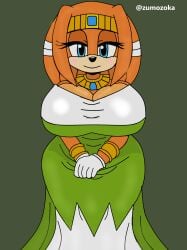 breasts lionkingdalmatian looking_at_viewer smiling_at_viewer sonic_(series) sonic_the_hedgehog_(series) tikal_the_echidna