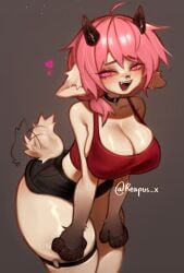 1girls anthro breasts cleavage female female_focus female_only fur furry reapus reapus_x tail