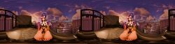 2girls 360_fov 360_panorama arms_tied_behind_back bound_arms fortnite fortnite:_battle_royale heels kodaknsfw leelah_(fortnite) legs_spread legs_up outdoor_nudity panorama self_upload skye_(fortnite) tied_up vr_media wide_image yuri