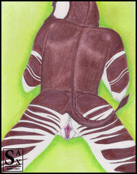 anthro exposed female okapi pussy sax