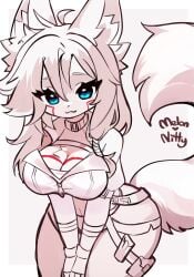 1girls anthro breasts cleavage female female_focus female_only fur furry melon_nitty tail