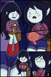 adventure_time bladder comic_page have_to_pee marceline night omorashi peeing peeing_self urine yellowzonemx