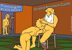 1girls 20th_century_fox 20th_century_studios 3boys age_difference aged_up bald_man balls beard blowjob breasts chair dark-skinned_male dark_skin erection facial_hair female genitals human indoors jasper_beardly lisa_simpson lockandlewd long_beard looking_at_another male male/female mature mature_female mature_male nipples nude nude_female nude_male old_man older_male oral oral_sex penis penis_in_mouth prosthetic_leg sex sitting straight straight_sex the_simpsons yellow_skin