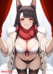 ai_assisted ai_generated akagi akagi_(azur_lane) anime_style azur_lane christmas game