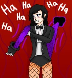 dc dc_comics frostybyte120 humiliation magic polka_dot_panties purple_panties underwear wedgie zatanna zatanna_zatara